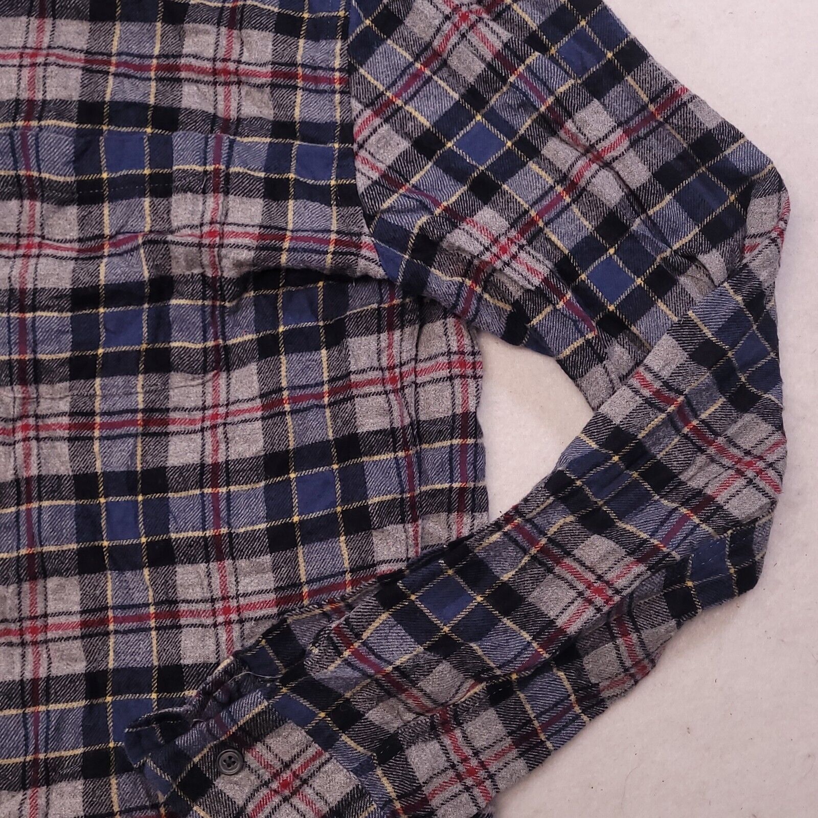 Croft & Barrow Croft & Barrow Tartan Flannel Shirt Mens Size S Blue Gray Size US S / EU 44-46 / 1 - 6 Thumbnail