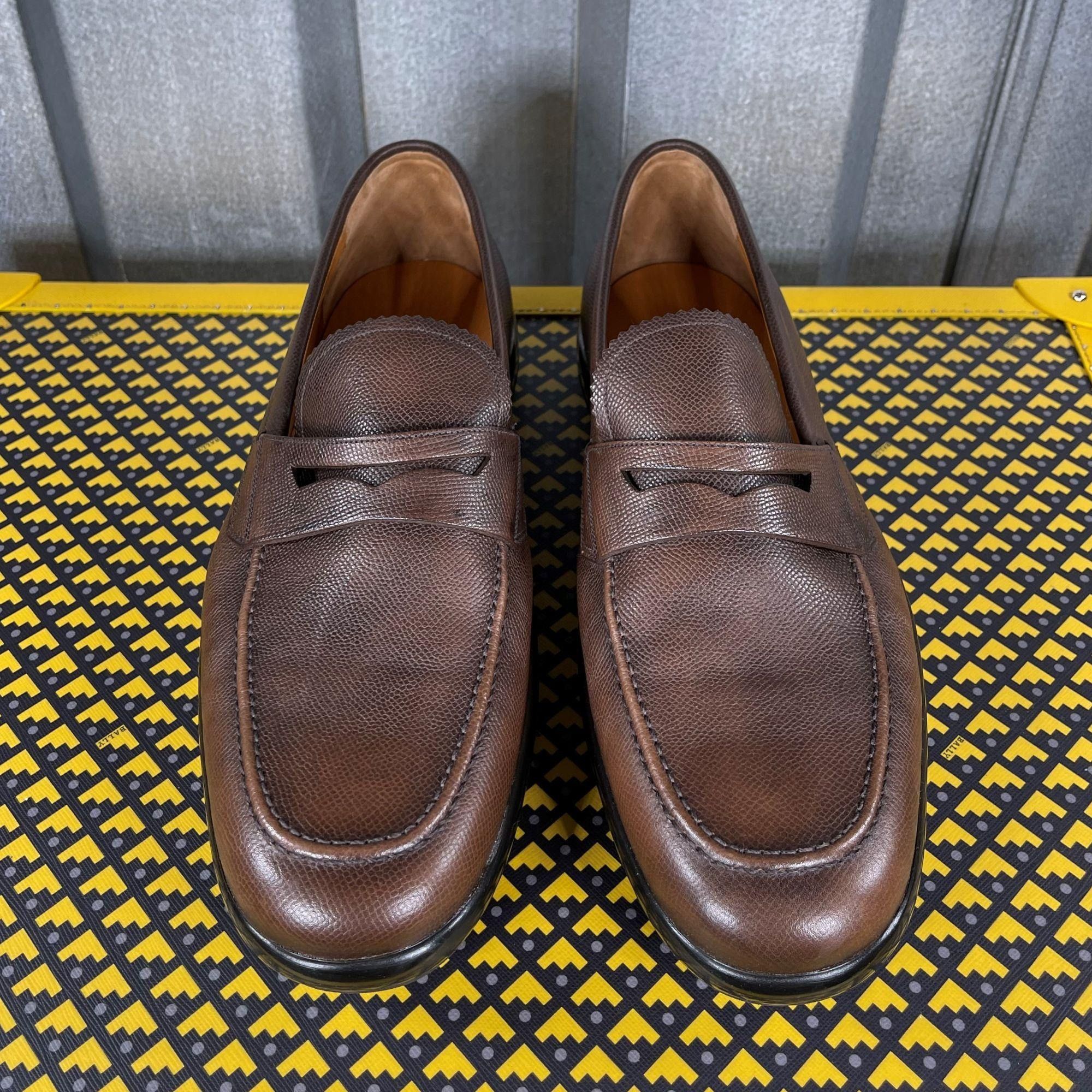 Bally Bally Micson Coffee Leather Loafers US 7 EEE Size US 7 / EU 40 - 3 Thumbnail
