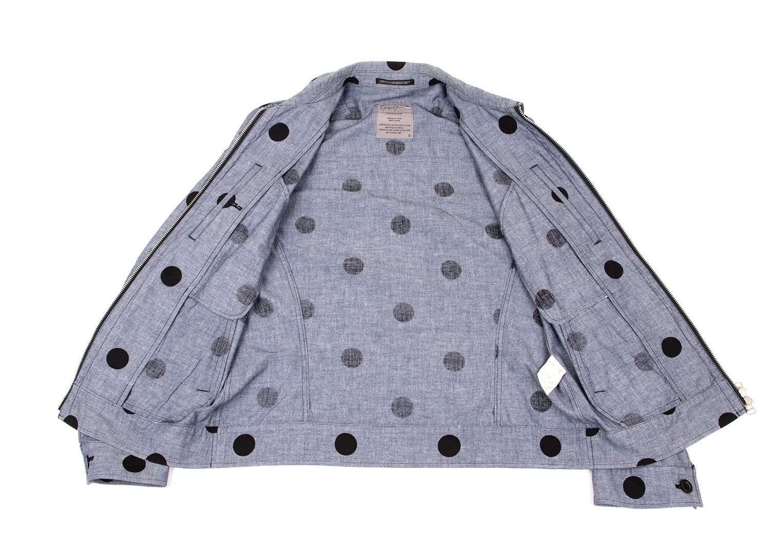 Yohji Yamamoto Yohji Yamamoto Cotton Dot Double Zip Jacket Size US M / EU 48-50 / 2 - 11 Thumbnail