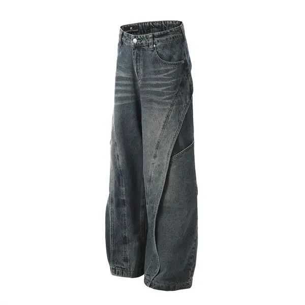 VIBE Deconstructed patchwork washed distressed jeans Size US 32 / EU 48 - 8 Thumbnail