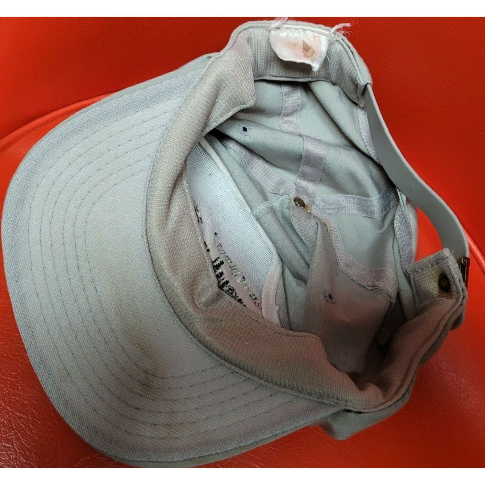 Vintage VTG 90s Devilbiss Finish Line Racing Ted Musgrave #55 Snapback Hat Cap MIS Pin, Adjustable, Gray, Mens, NASCAR, Racing, 90s, Autographed Size ONE SIZE - 5 Thumbnail
