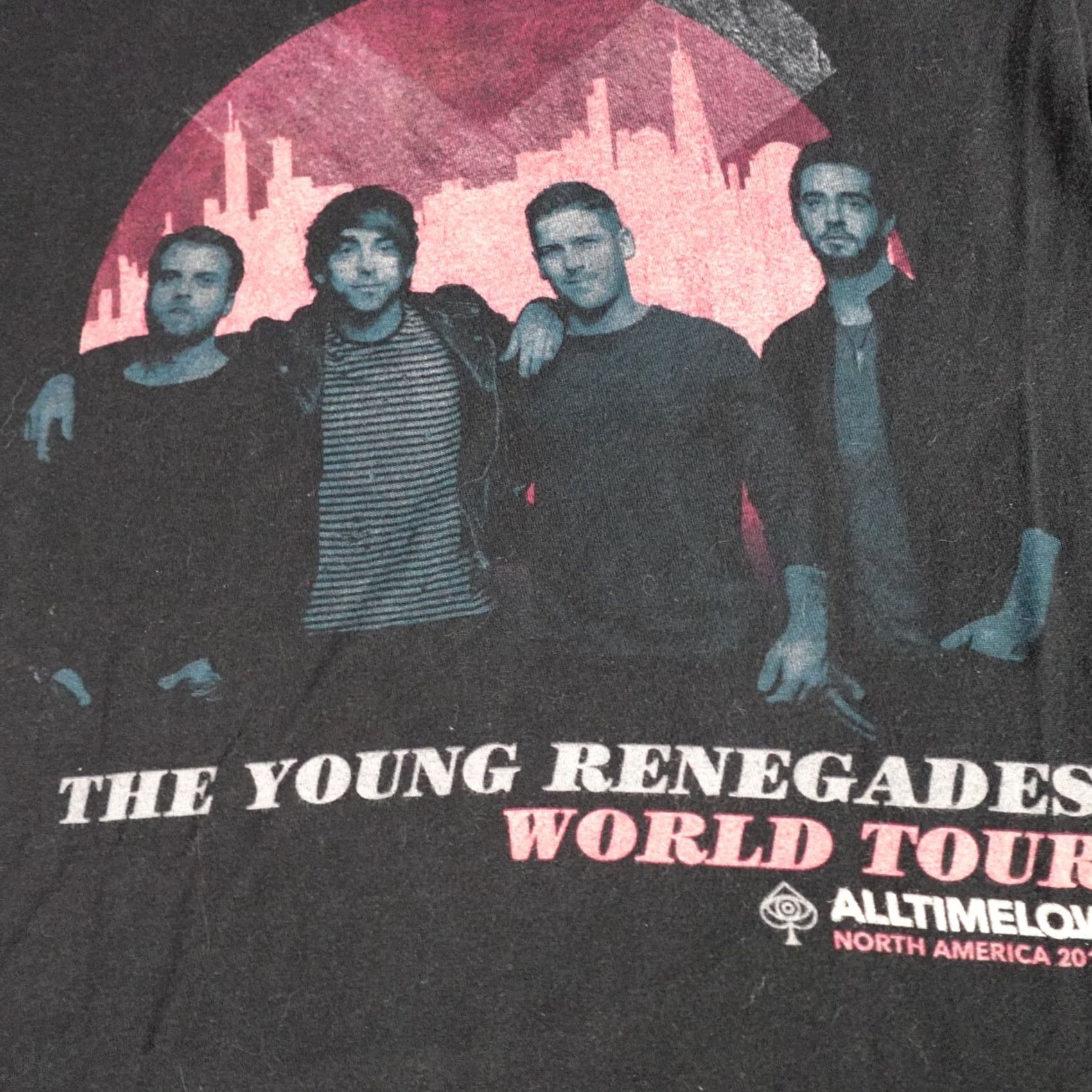 Gildan All Time Low Shirt Medium Black The Young Renegades Double Sided Tour Shirt Women M Gildan Crew Neck Short Sleeve Jersey Cotton Vintage: No Size M / US 6-8 / IT 42-44 - 2 Thumbnail