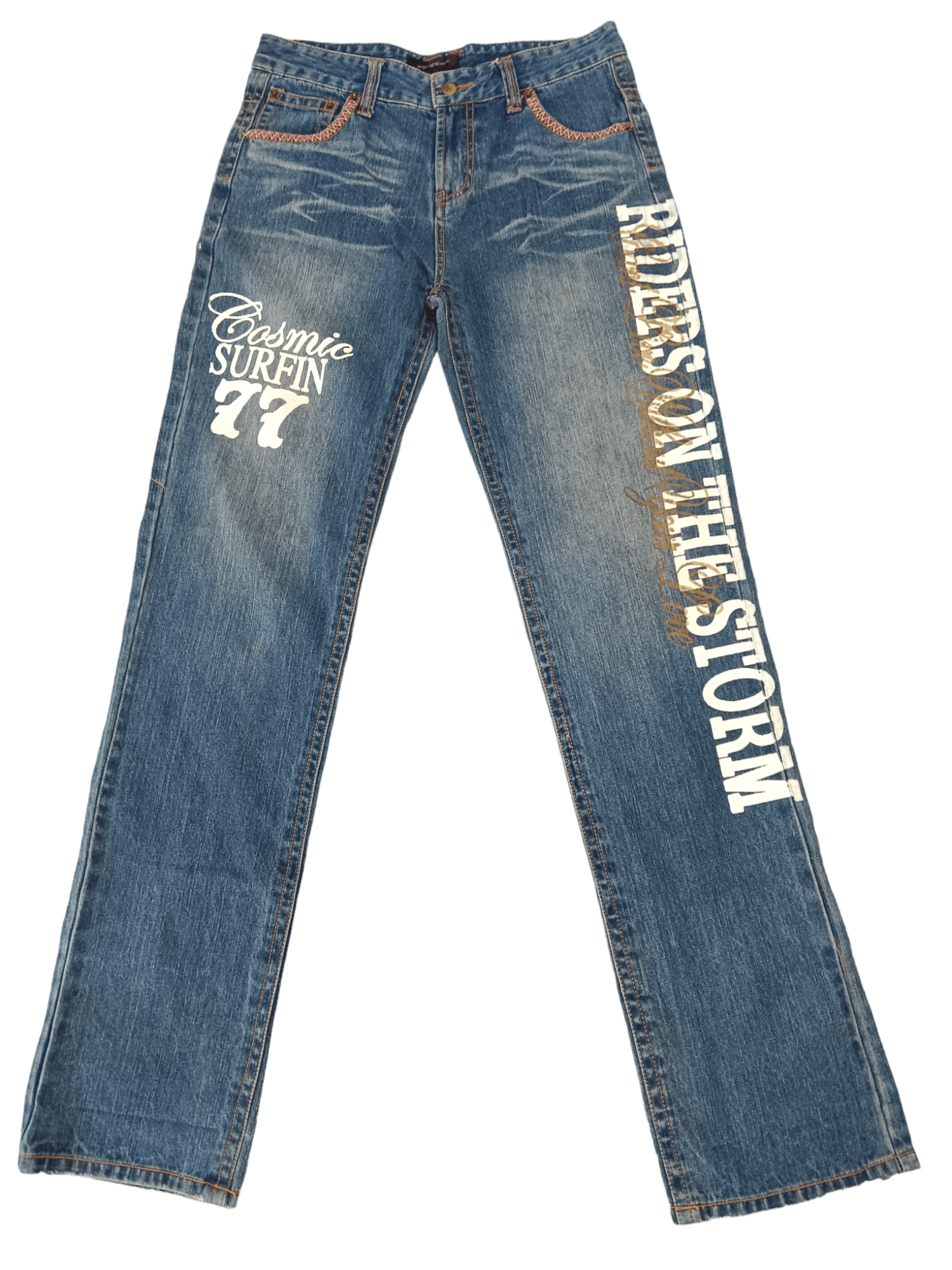 In The Attic In The Attic Patchwork Surfing Denim Size US 32 / EU 48 - 1 Thumbnail