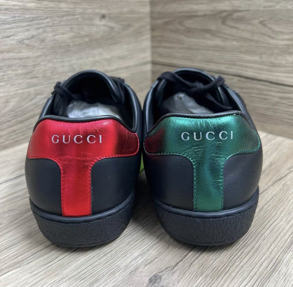 Gucci Gucci ACE Black Dog Head Sneakers J41 Size US 7.5 / EU 40-41 - 3 Thumbnail