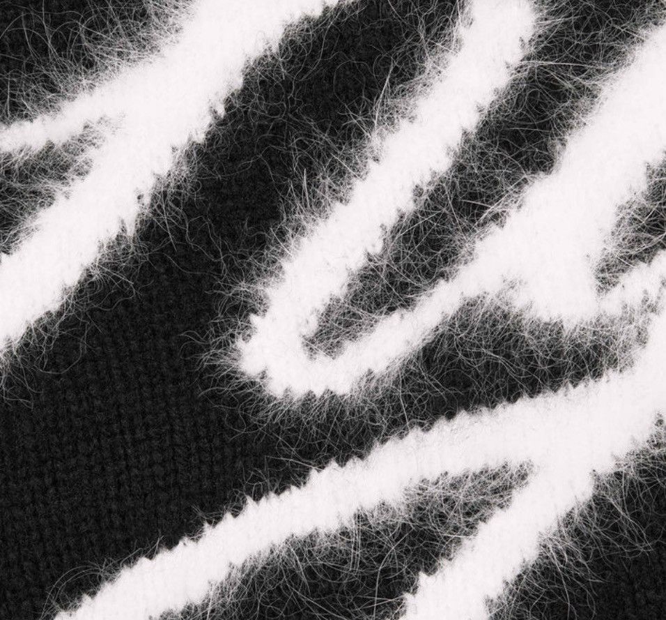 Supreme Angora Script Sweater Black FW25