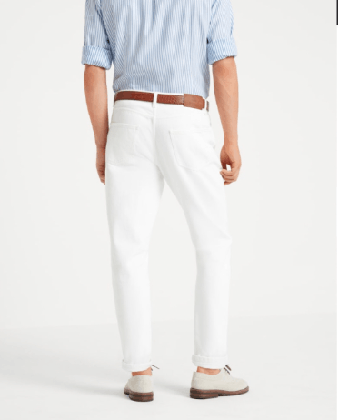Brunello Cucinelli Dyed Denim Pants in White Size US 34 / EU 50 - 2 Thumbnail