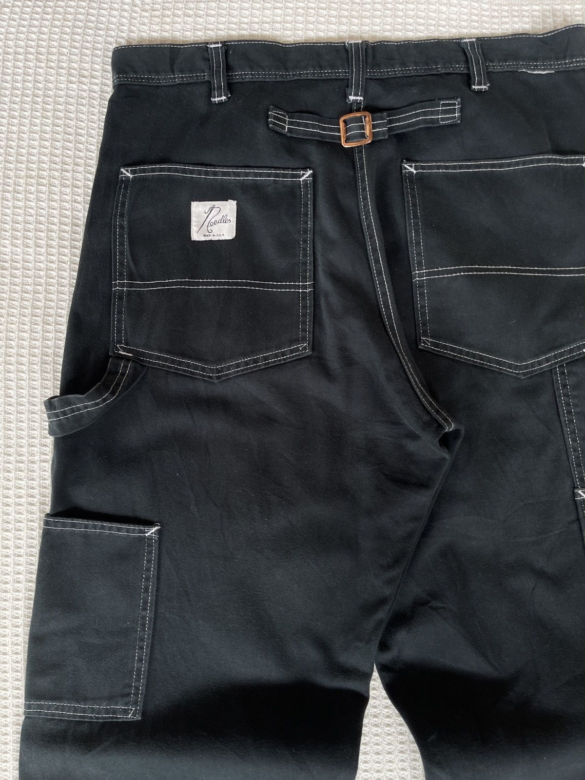 Needles Vintage💢Needles💢Carpenter Worker Black Jeans Crafted USA Size US 34 / EU 50 - 4 Thumbnail