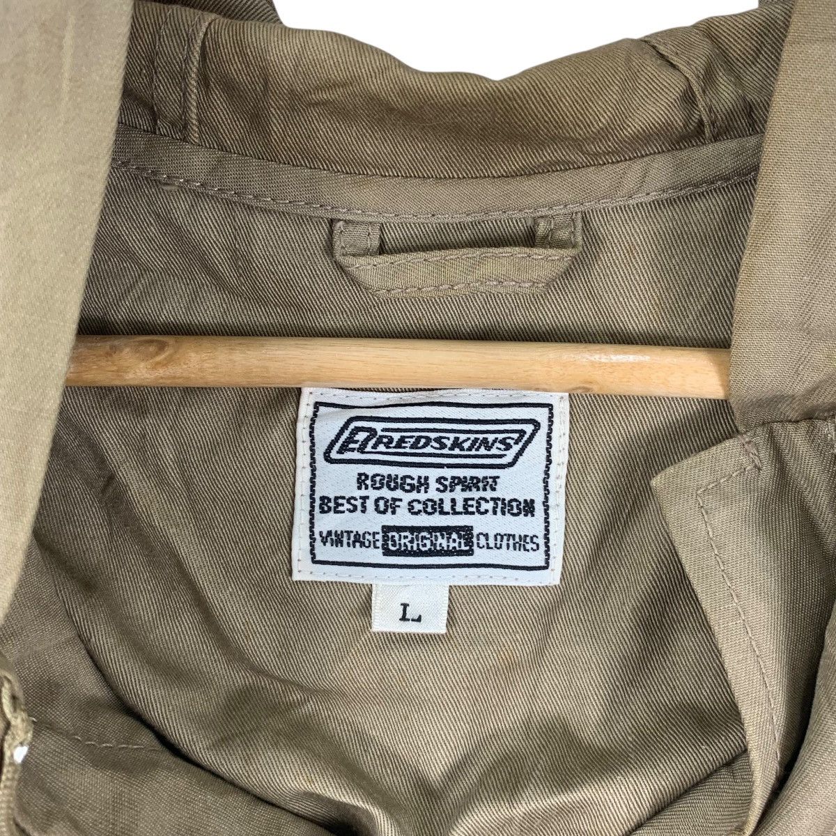 Vintage Vintage REDSKINS MINOYA Rough Spirit Cotton Hoodie Pullover Size US L / EU 52-54 / 3 - 7 Thumbnail