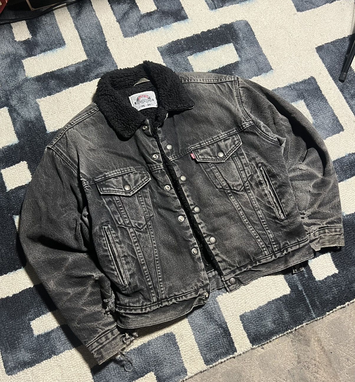 Levi's Vintage Clothing Vintage Levi’s jacket denim Sherpa outerwear grunge Size US S / EU 44-46 / 1 - 2 Thumbnail