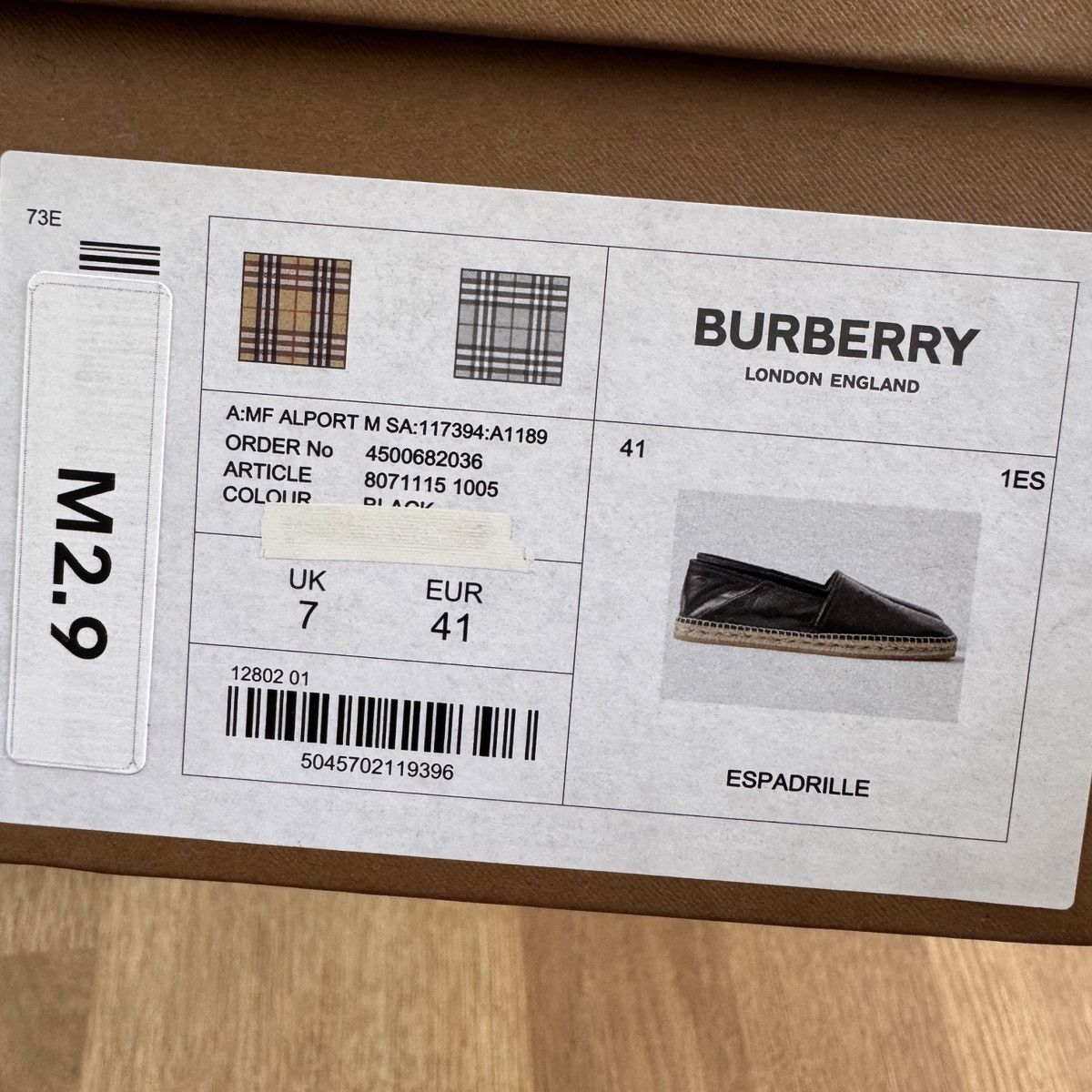 Burberry BURBERRY Men’s Leather EKD Motif Espadrille Black Size 41 Size US 8 / EU 41 - 13 Thumbnail