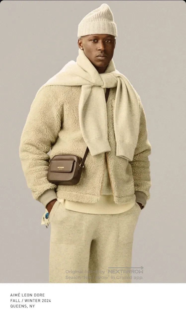 Aime Leon Dore Aime Leon Dore Fleece Baseball Jacket Size US XL / EU 56 / 4 - 7 Thumbnail