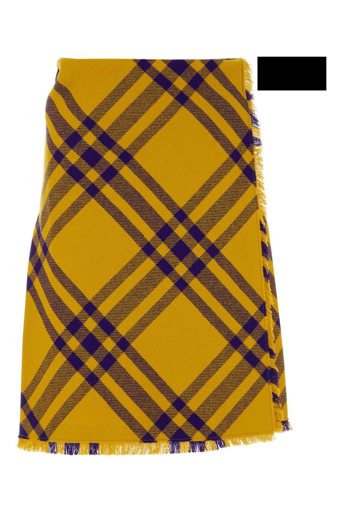 image of Burberry Embroidered Wool Skirt, Women's (Size 26)