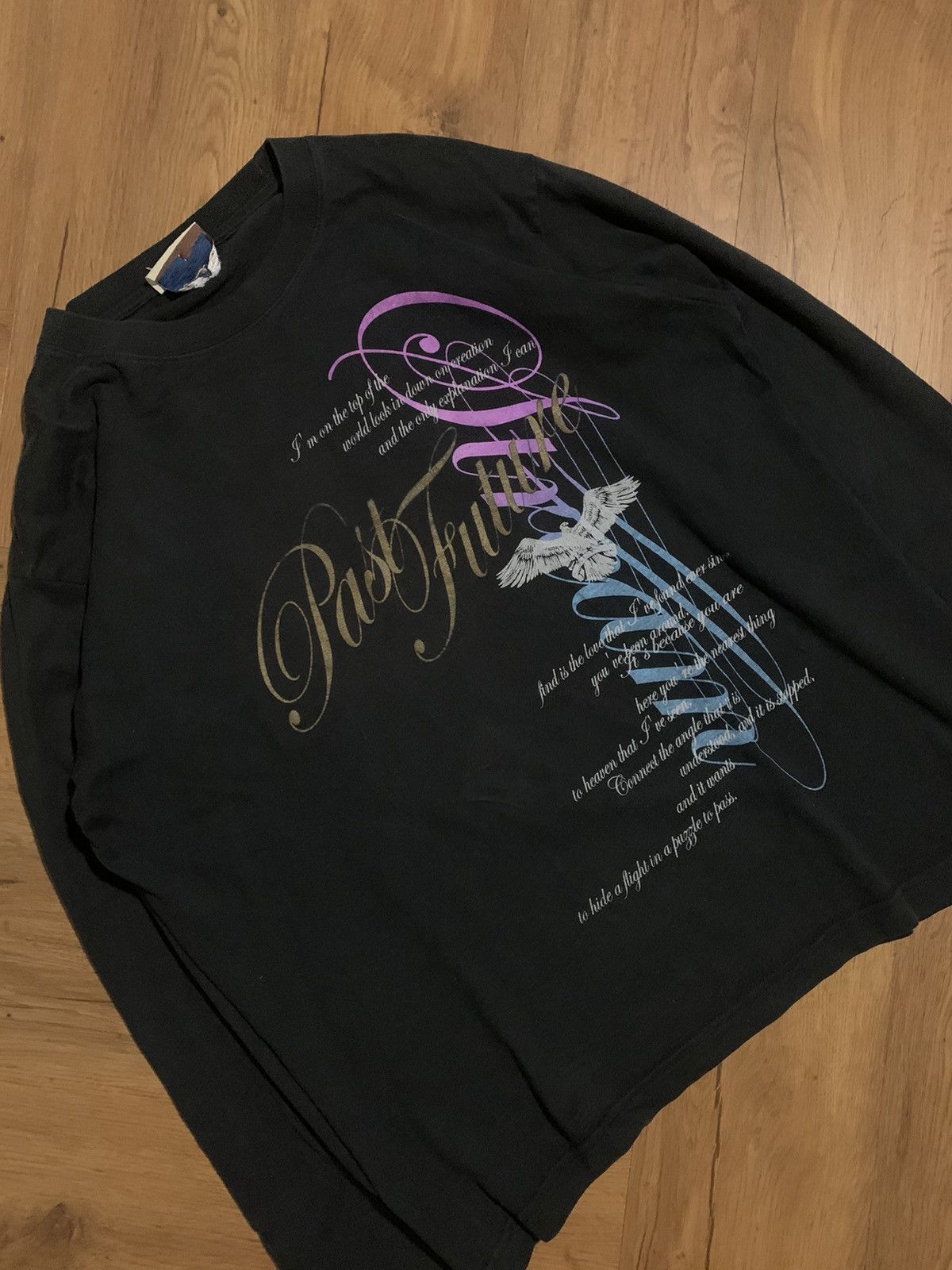 If Six Was Nine × Le Grande Bleu (L.G.B.) × Yasuyuki Ishii 2000s Liberalism • Japanese poem long slevee ksubi vikeistyl Size US L / EU 52-54 / 3 - 2 Thumbnail