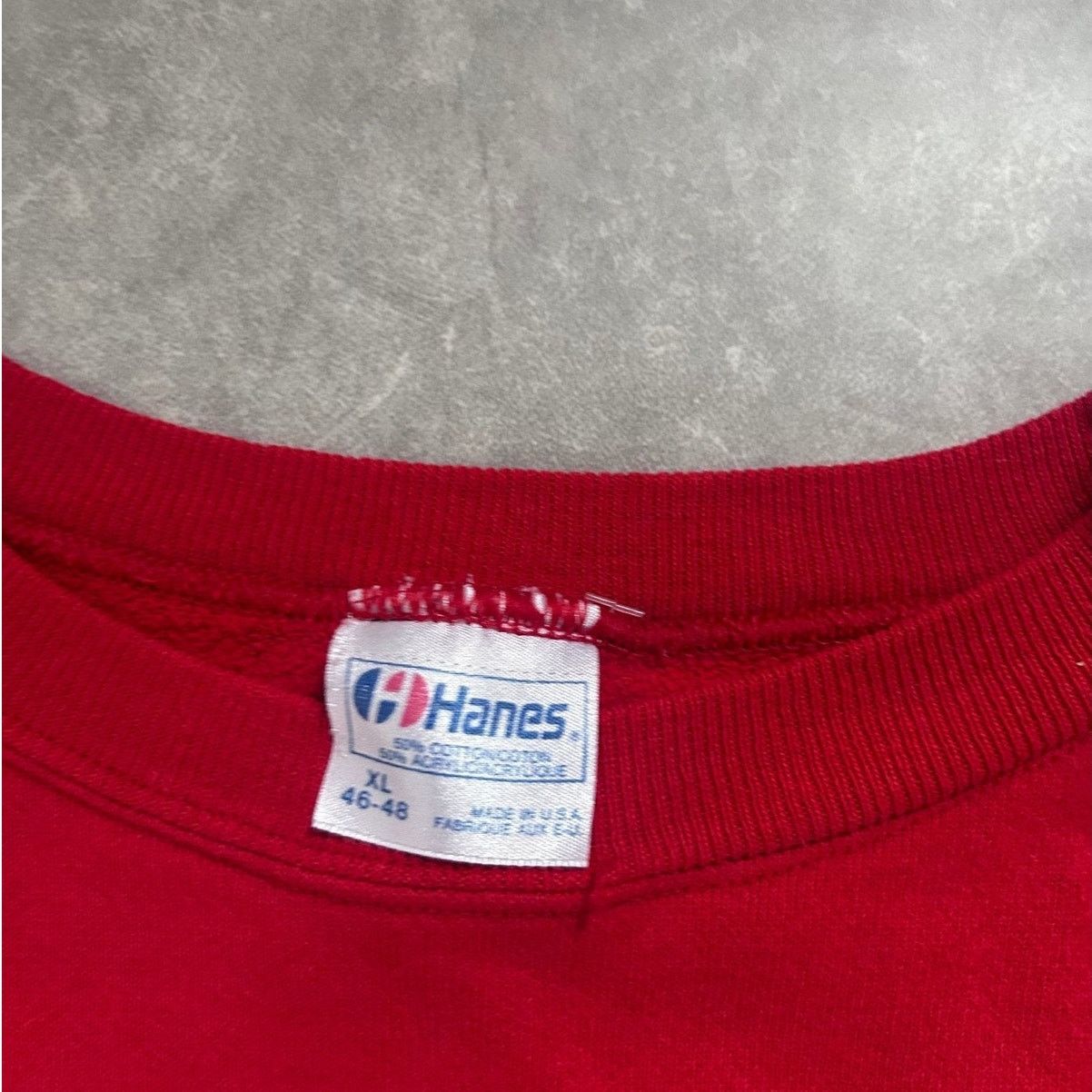 Hanes 90s Vintage Kansas City Chiefs Helmet Red Crewneck Size XL Size US XL / EU 56 / 4 - 4 Thumbnail