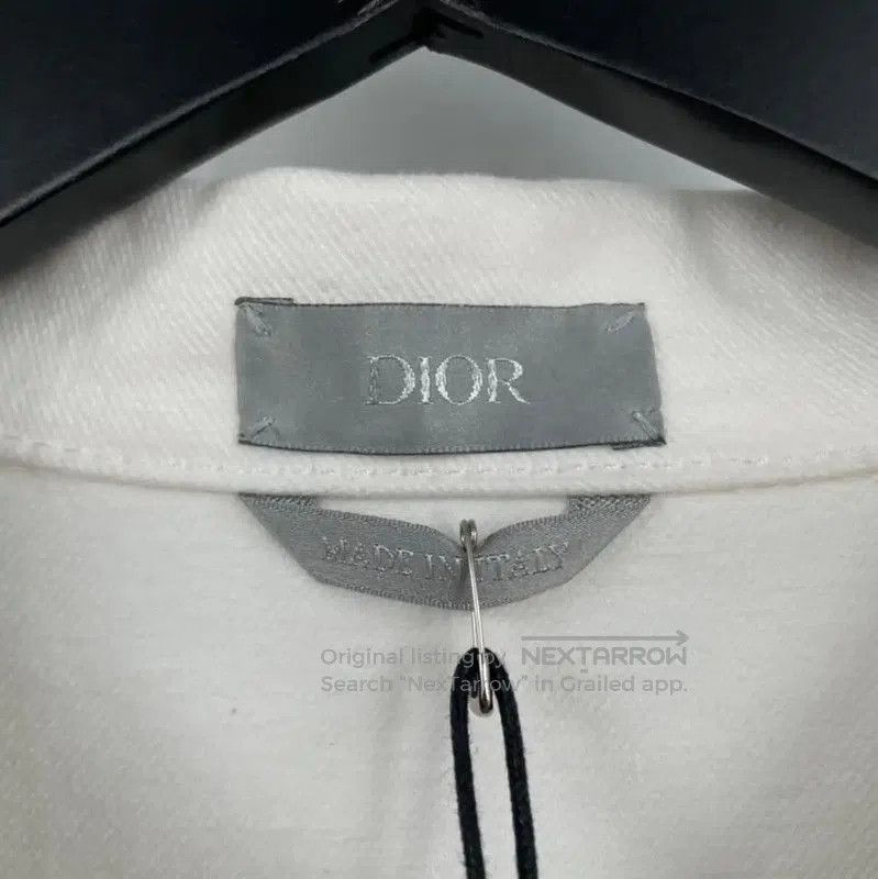 Dior Dior White Cotton Long Sleeve Men's Jacket . Size US L / EU 52-54 / 3 - 3 Thumbnail