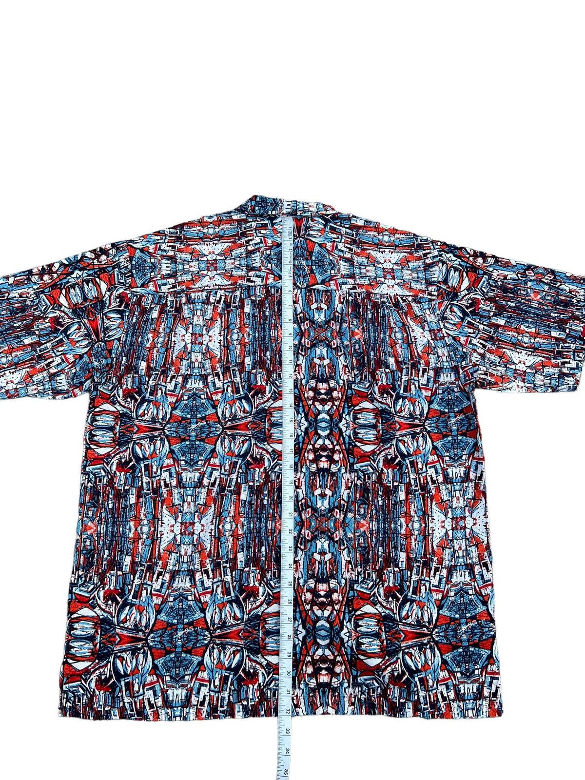 Karl Kani Vintage Karl Kani Loop Collar Abstract Hawaiian Shirt Size US L / EU 52-54 / 3 - 4 Thumbnail