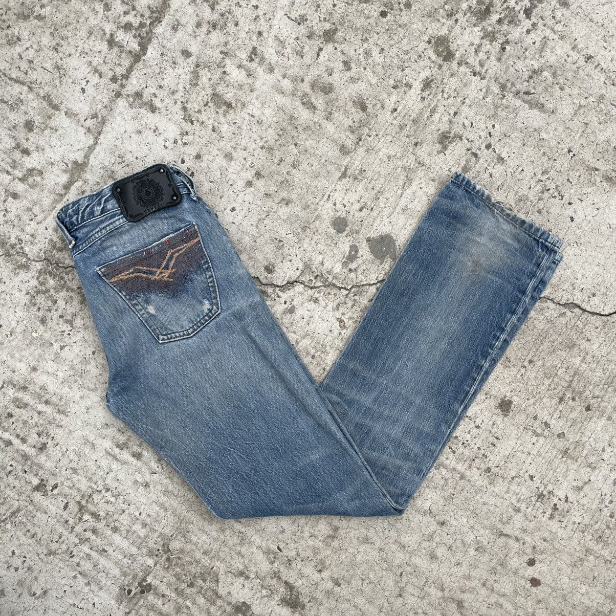 Replay Vintage Women’s Replay Jeans Size W29xL32 Straight Y2K 00s Size 29" - 8 Thumbnail