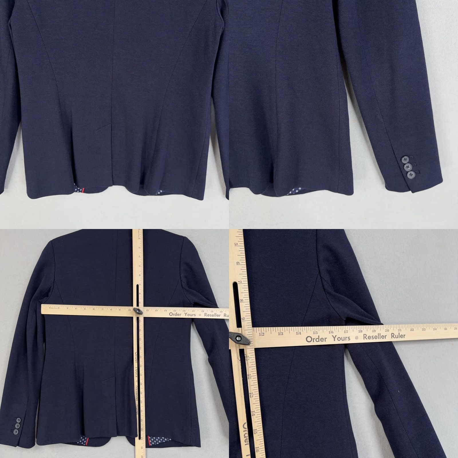 Talbots Talbots Blazer Navy Aberdeen One Button Knit Lined Career Jacket Womens 2 Blue Stretch Dressy Workwear Mens? Size XS / US 0-2 / IT 36-38 - 8 Thumbnail