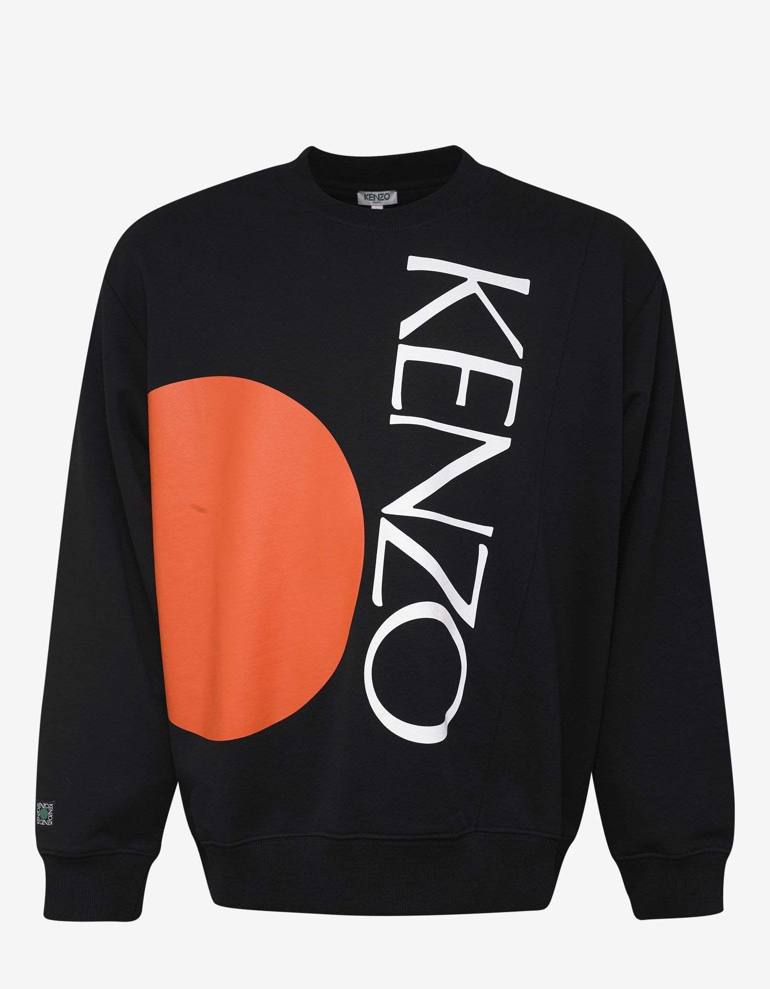 Kenzo Kenzo Black Orange Circle Print Sweatshirt Size US XXS / EU 40 - 1 Thumbnail