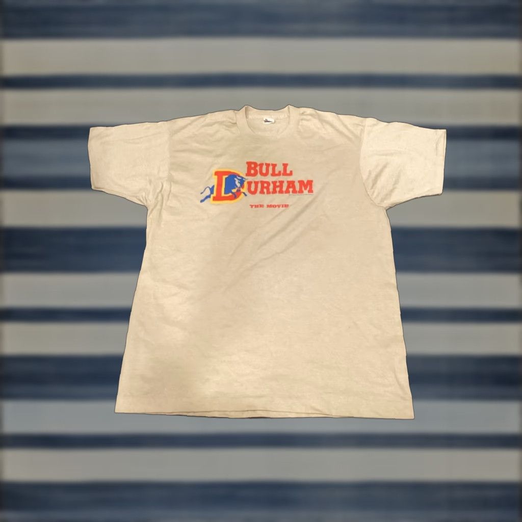 Vintage VINTAGE Bull Durham Classic Baseball Screen Stars Tag Size XL Shirt Mens Brown Short Sleeve Basic Tee XL Size US XL / EU 56 / 4 - 1 Thumbnail