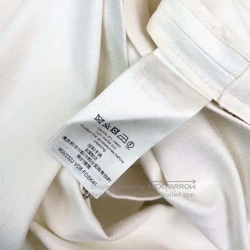 Louis Vuitton Louis Vuitton White Cotton Women's Skirt . Size 28" / US 6 / IT 42 - 5 Thumbnail