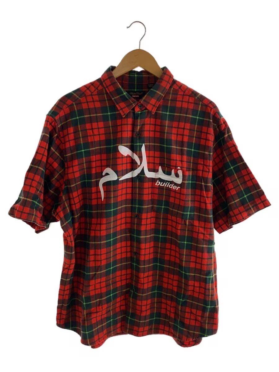 Supreme × Undercover Arabic Font Plaid Short Sleeve Button Shirt Size US L / EU 52-54 / 3 - 1 Thumbnail