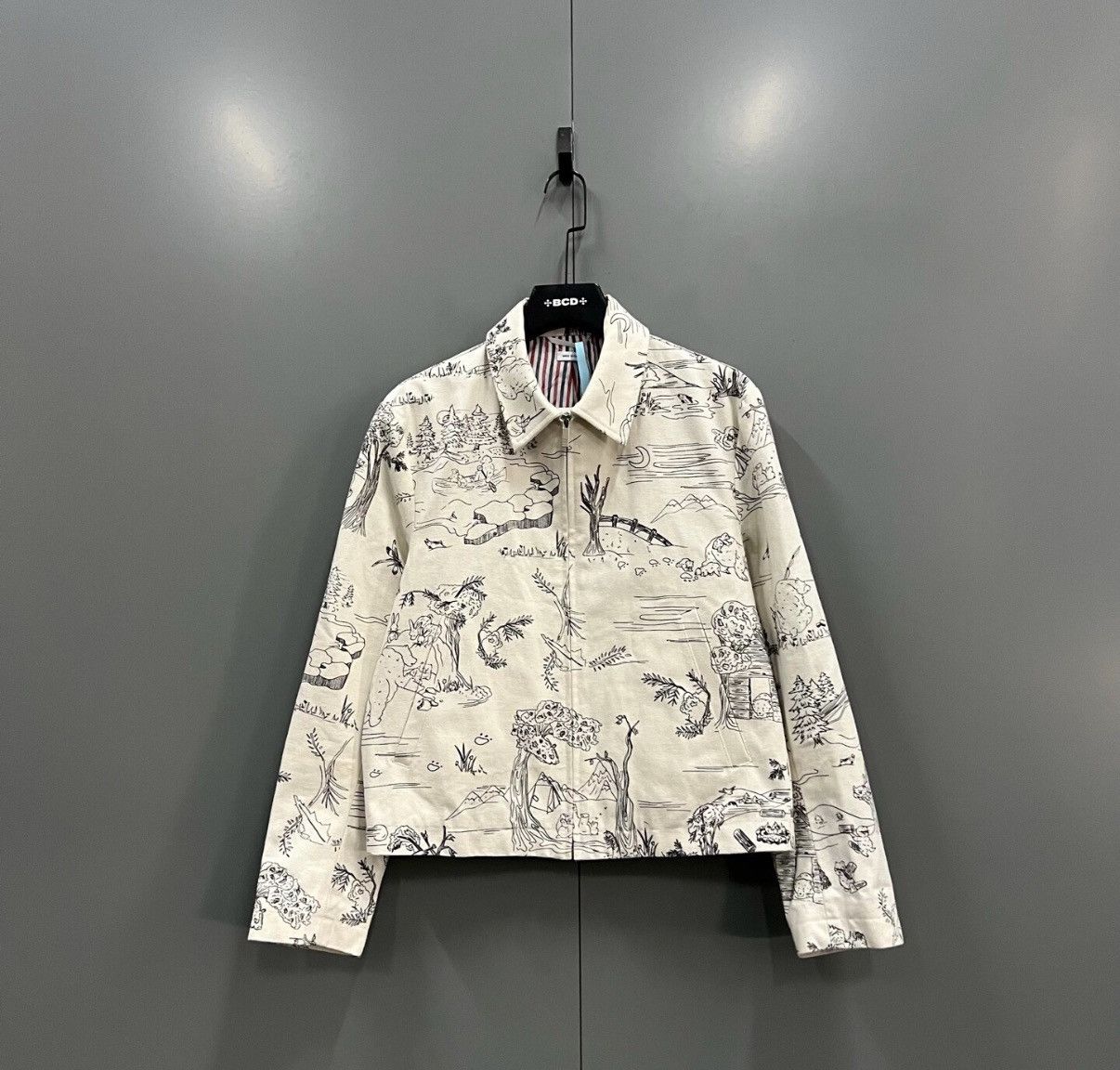 Thom Browne Thom Browne All-over Sketch Print Jacket J41 Size XS / US 0-2 / IT 36-38 - 1 Thumbnail