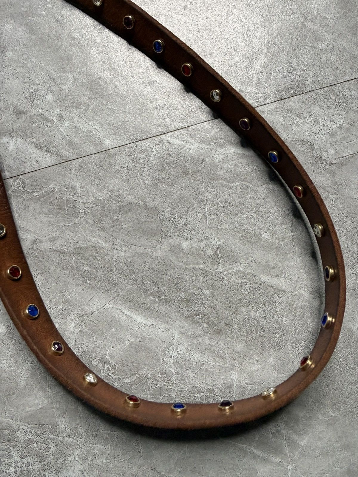 Gucci Gucci GG Marmont Studded Leather Belt Size ONE SIZE - 3 Thumbnail