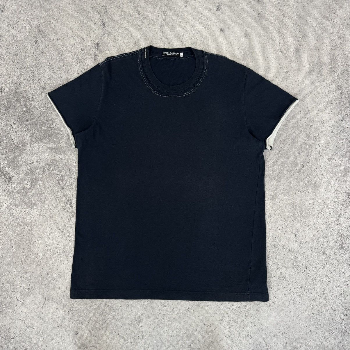 Dolce & Gabbana × Vintage Dolce & Gabbana D&G Blue Luxury T Shirt Size US L / EU 52-54 / 3 - 1 Thumbnail