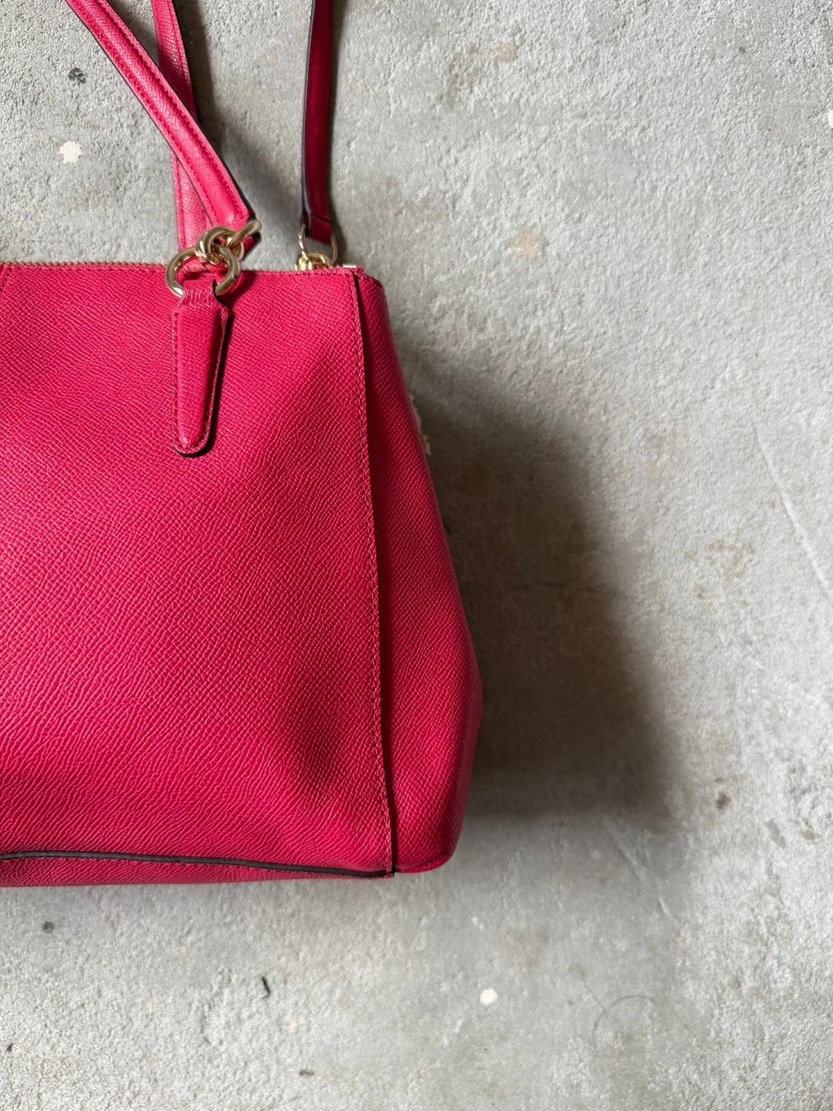 Coach Coach 2Way Crossgrain Christie Shoulder Bag Pink Size ONE SIZE - 9 Thumbnail