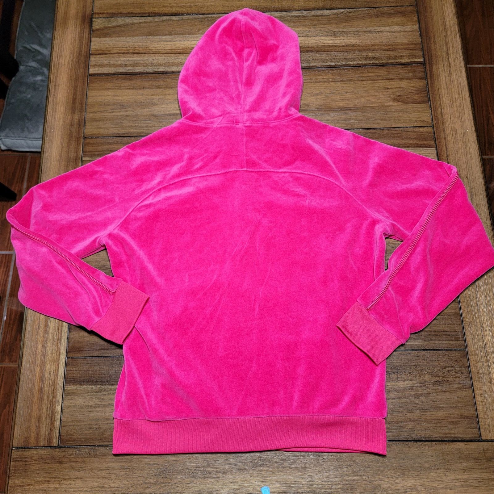 Juicy Couture Juicy Couture LS Hooded Classic Velour Jacket - Size Large Size L / US 10 / IT 46 - 5 Thumbnail