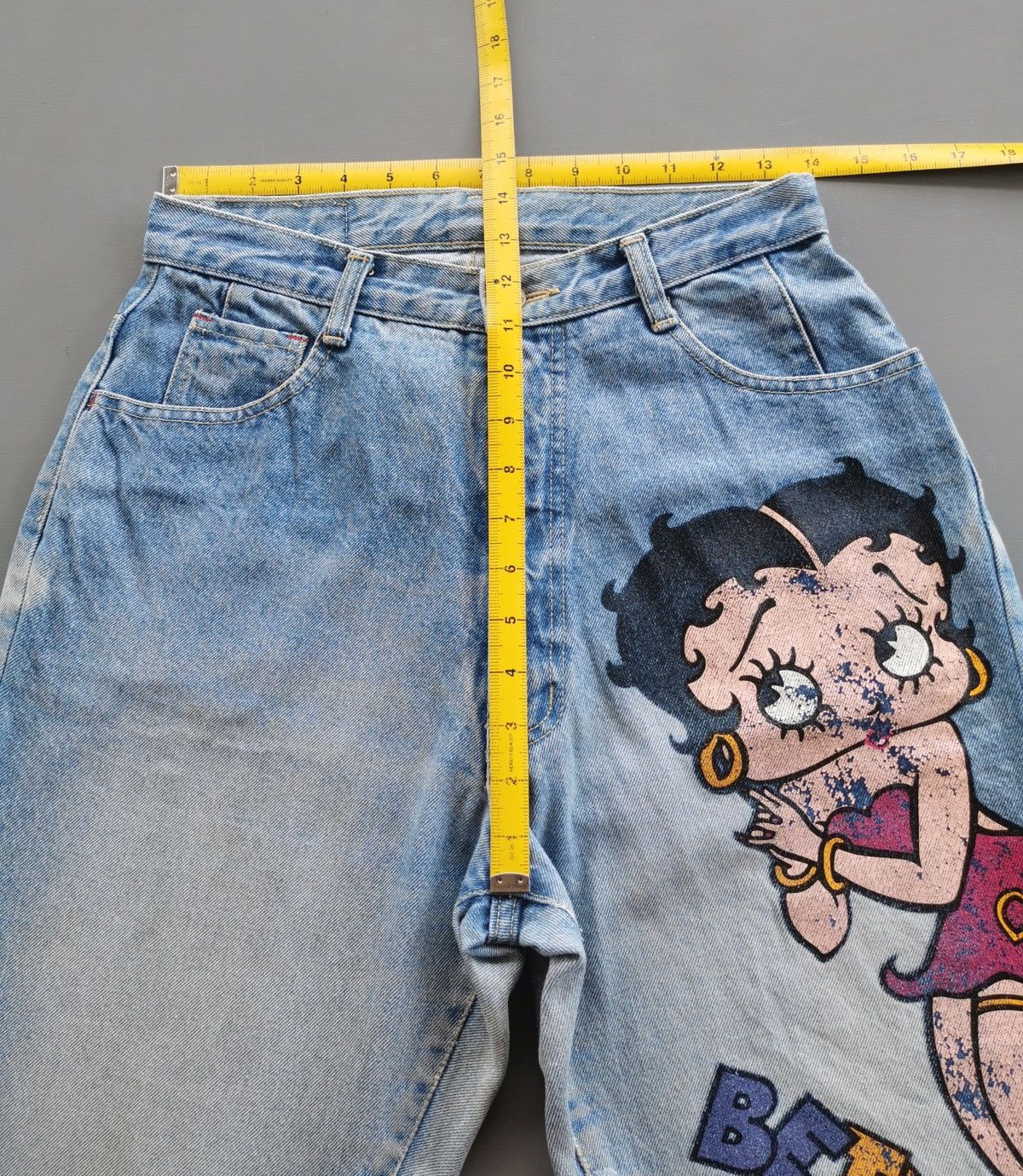 Vintage Vintage Betty Boop Big Print Jeans Size US 28 / EU 44 - 10 Thumbnail