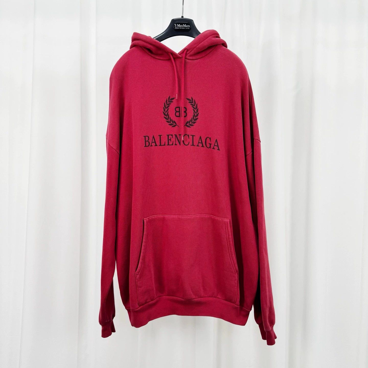 Balenciaga Balenciaga Red Wheat Ear Logo Hoodie - dmc Size US S / EU 44-46 / 1 - 1 Thumbnail
