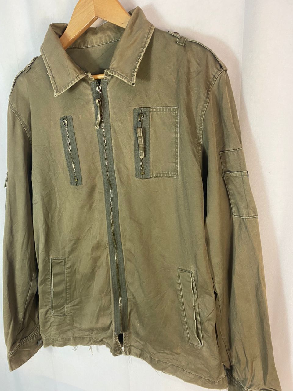 Japanese Brand Mtrl military fashion multipocket zipper jacket Size US M / EU 48-50 / 2 - 2 Thumbnail