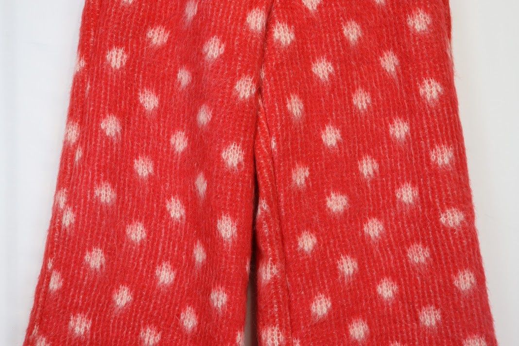 Marni o1rshd1 Tulip Wool Trouser with Brushed Dot in Red Size US 32 / EU 48 - 5 Thumbnail