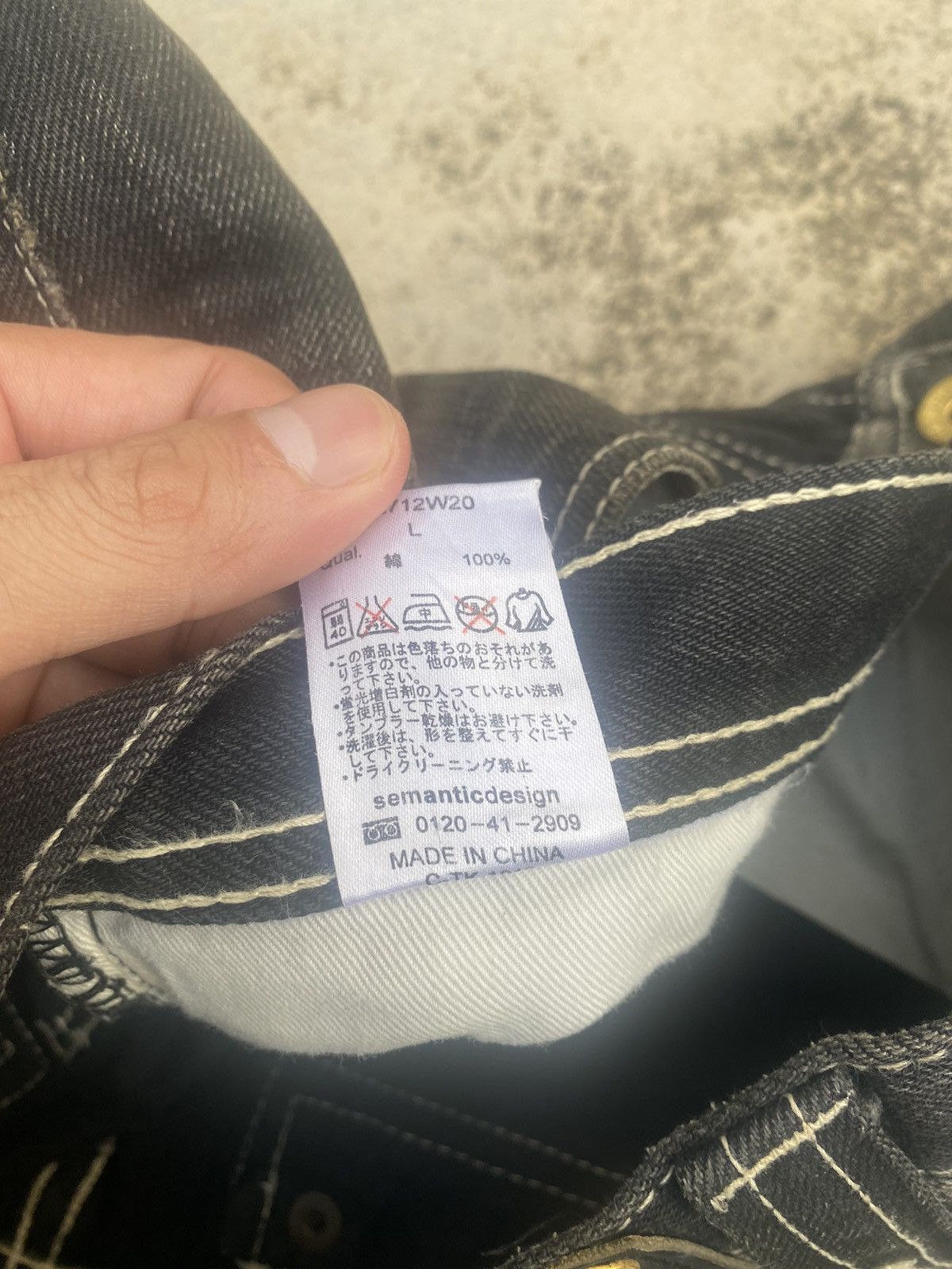 Japanese Brand Japanese Brand Semantic Design Clawmark Straightcut Denim Size US 32 / EU 48 - 25 Thumbnail