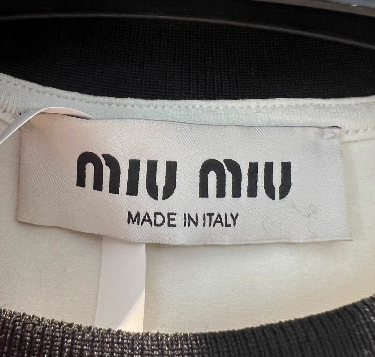 Miu Miu Miu Miu Lettering Tennis Racket Graphic Short Sleeve Top Size US XS / EU 42 / 0 - 4 Thumbnail