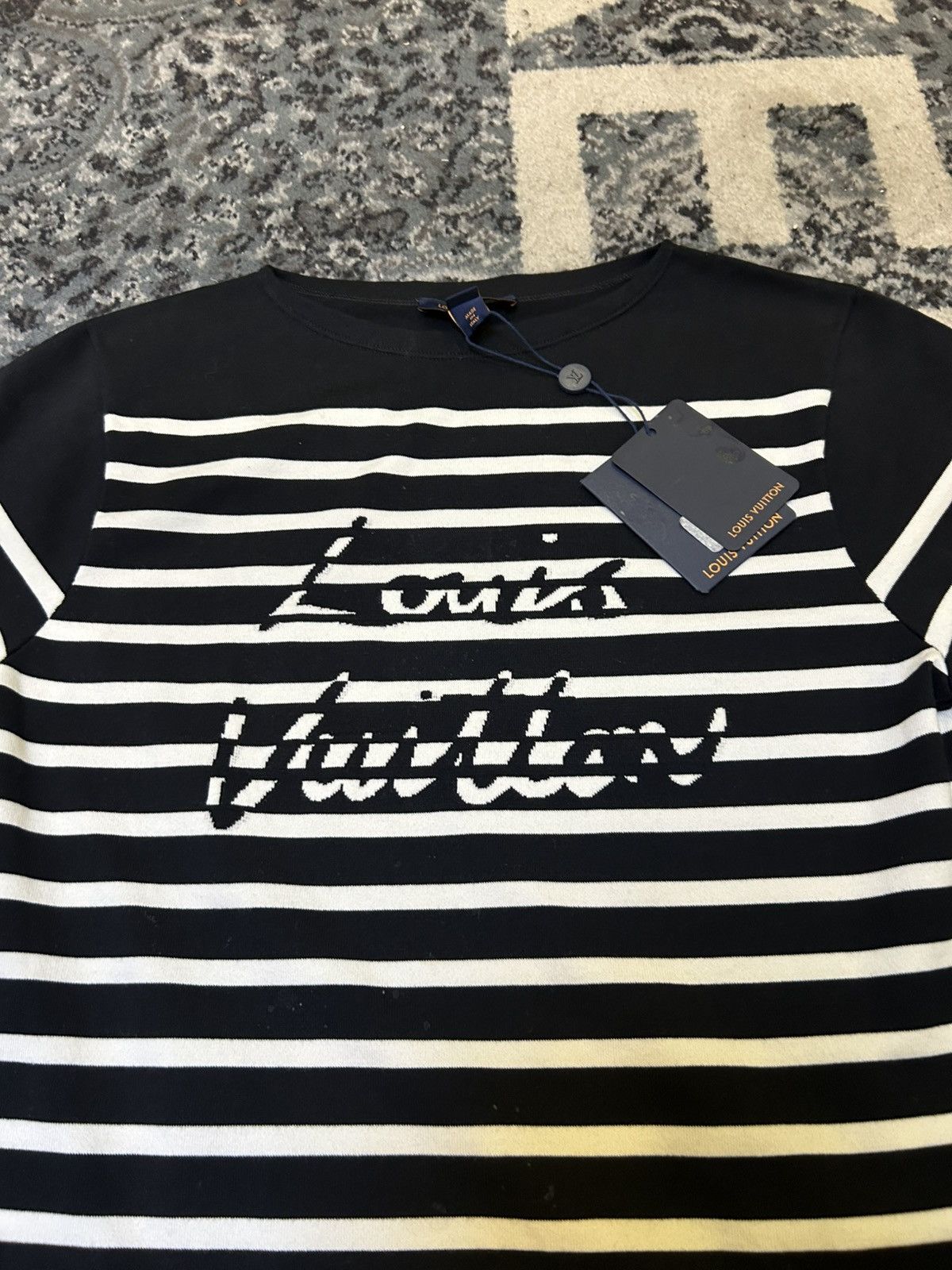 Louis Vuitton Louis Vuitton Knit Striped T shirt Size US M / EU 48-50 / 2 - 2 Thumbnail