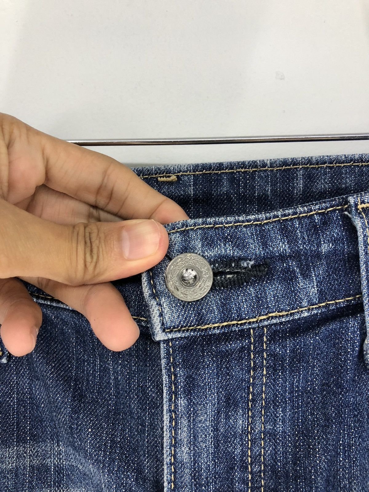 Edwin × Vintage Vintage Edwin Distressed Faded Blue Jeans Size US 28 / EU 44 - 8 Thumbnail