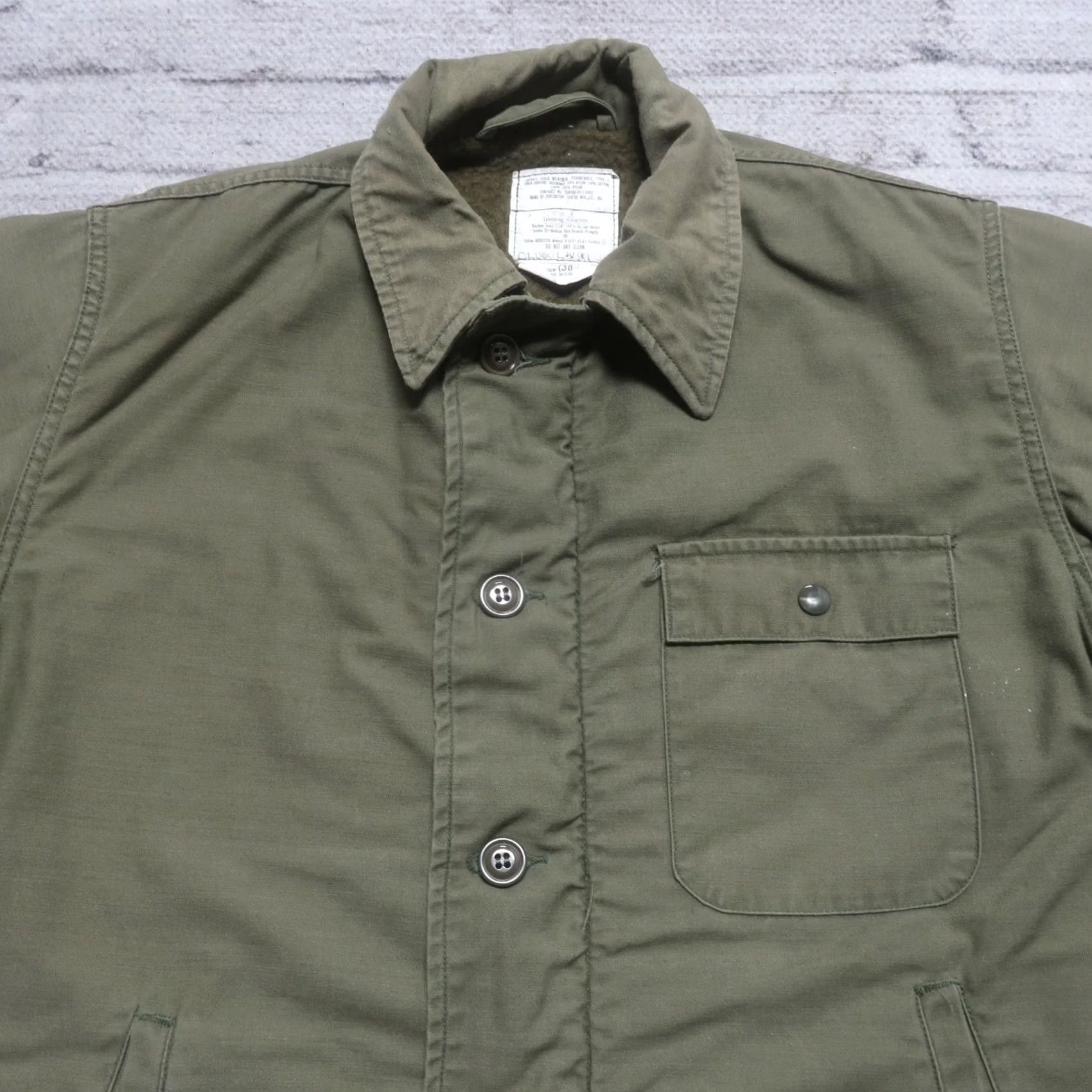 Vintage VINTAGE US Navy USN A-2 USS FIFE Deck Jacket Mens Medium Green Military YKK Plaid Longward - Size US M / EU 48-50 / 2 - 6 Thumbnail