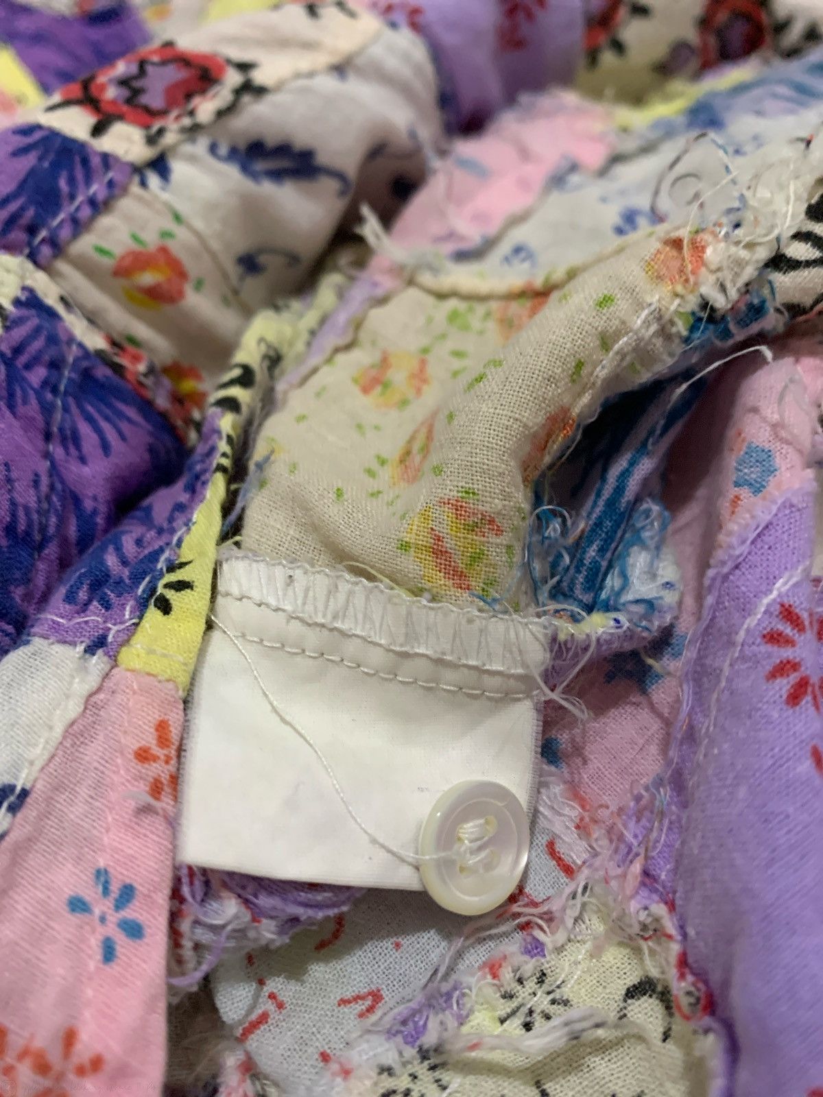 Comme des Garcons × Japanese Brand Vintage D.E.U.X. Bath Palier Patchwork Shirt Size US L / EU 52-54 / 3 - 7 Thumbnail