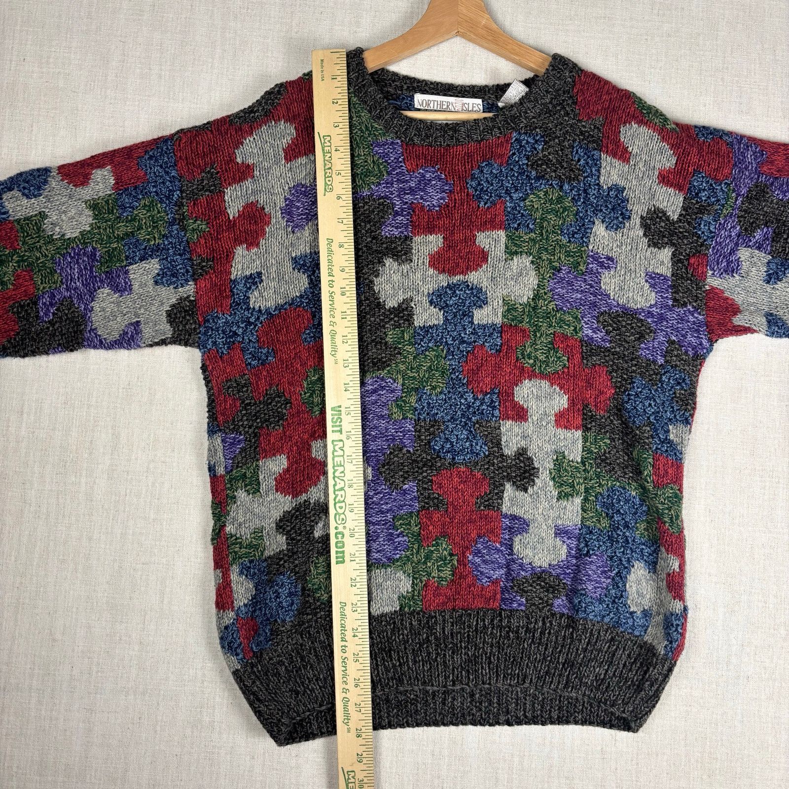 Northern Isles Vintage Northern Isles Hand Knit Puzzle Medium Sweater Size US M / EU 48-50 / 2 - 7 Thumbnail