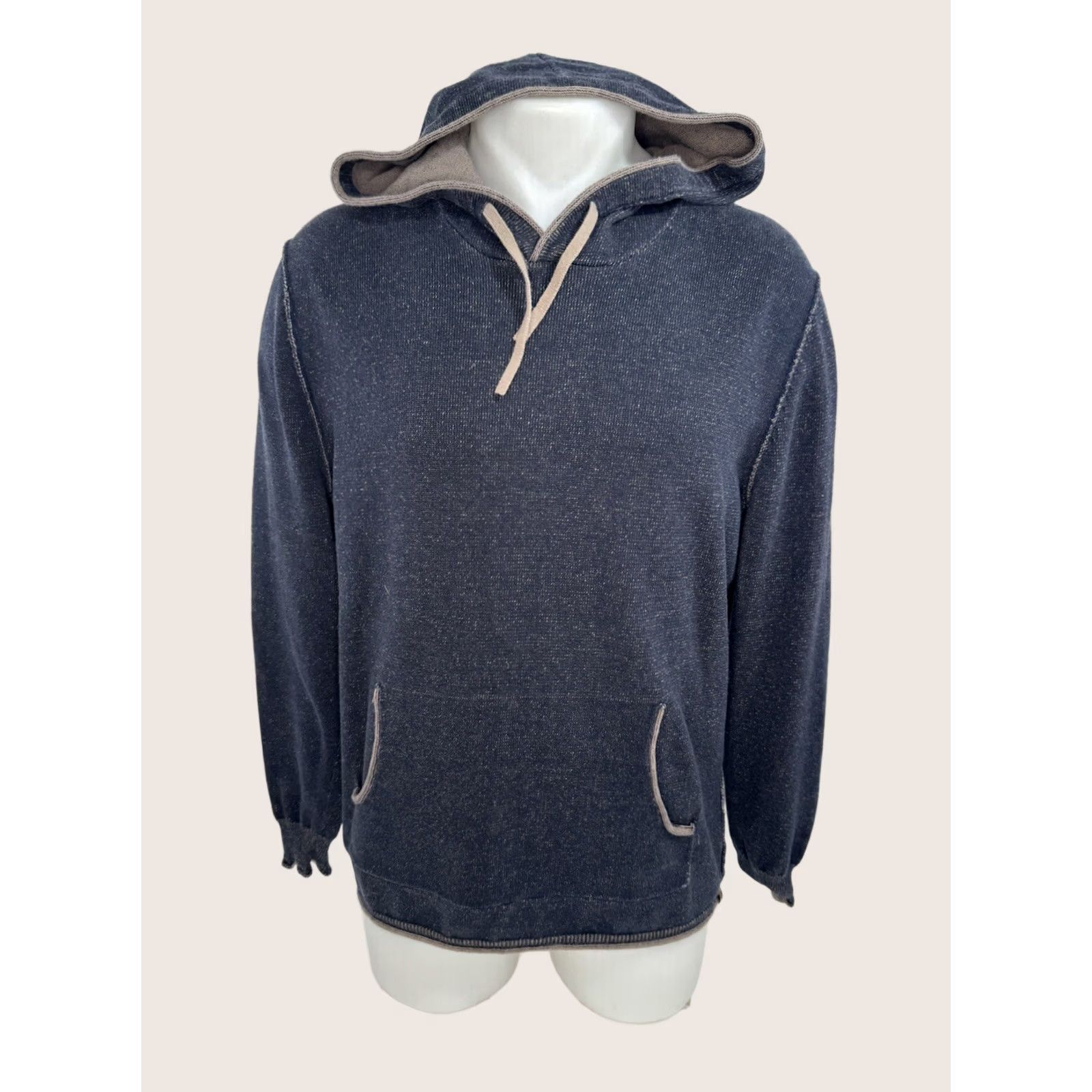 J Brand The Normal Brand Mens Hoodie Pullover L Blue Modern Fit Shirt Size US L / EU 52-54 / 3 - 1 Thumbnail