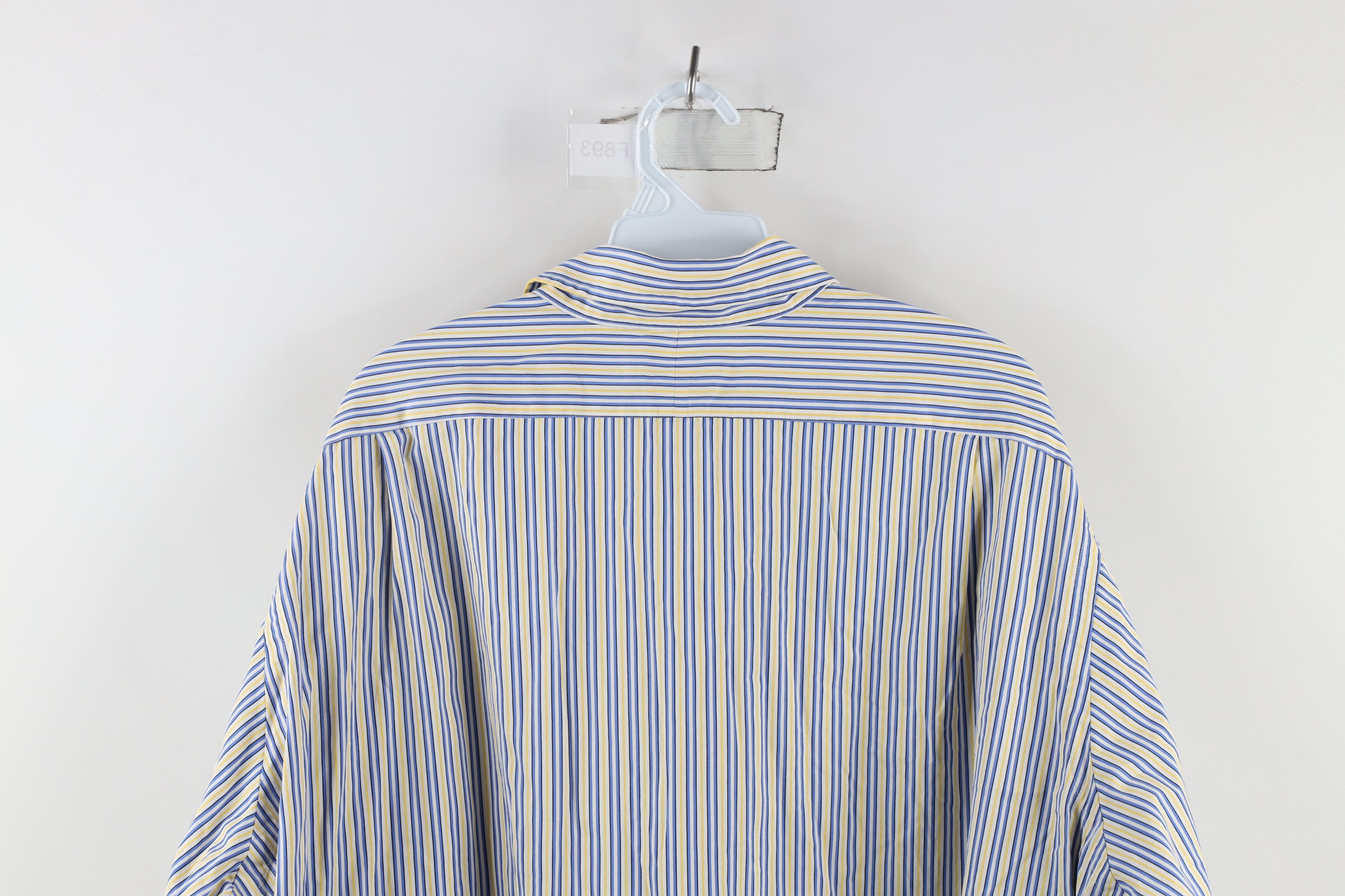 Ralph Lauren × Vintage Vintage 90s Ralph Lauren Fit Striped Collared Button Shirt Size US XXL / EU 58 / 5 - 7 Thumbnail