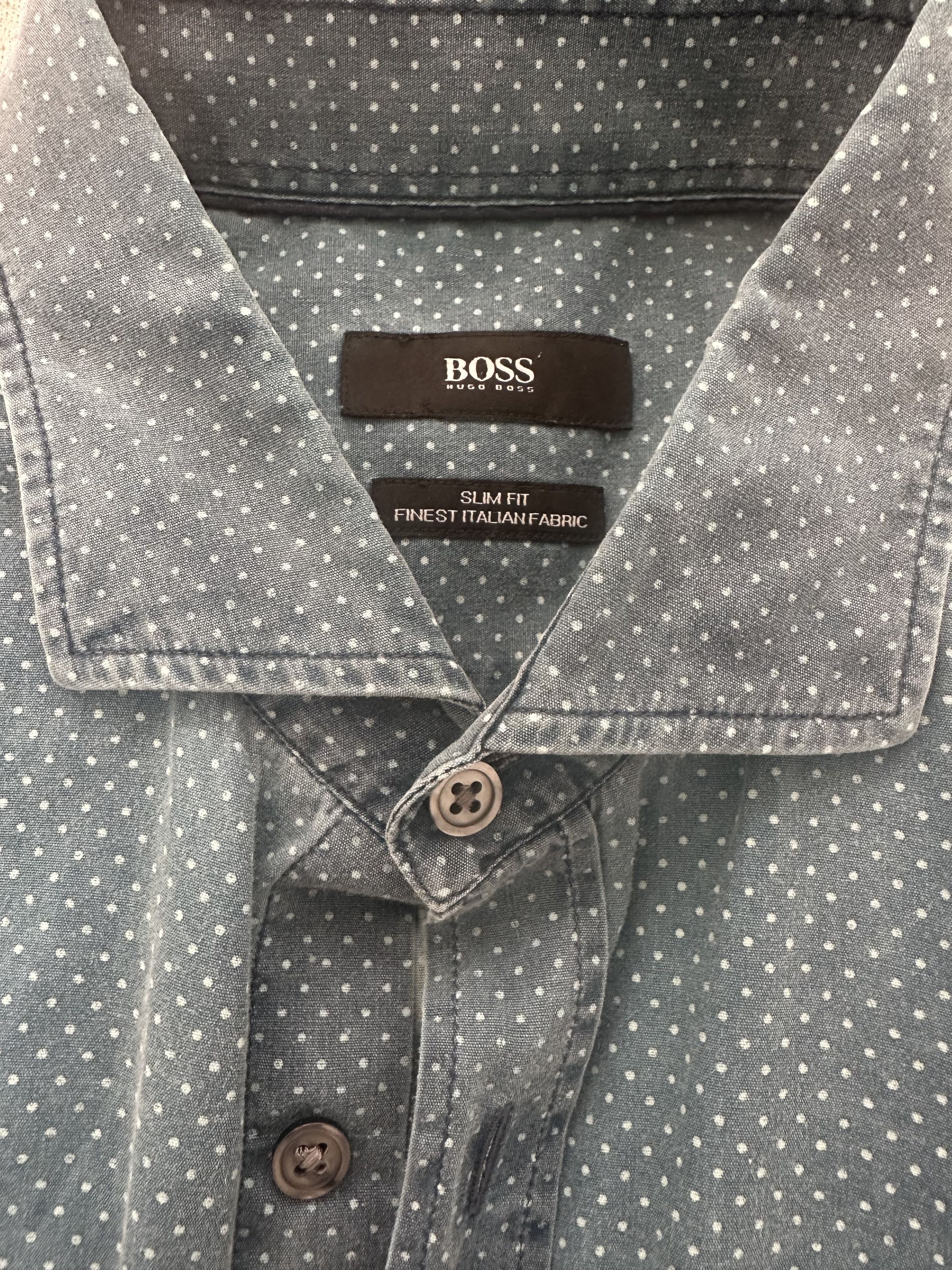 Hugo Boss Polka Dot Western Button Down Size US M / EU 48-50 / 2 - 2 Thumbnail