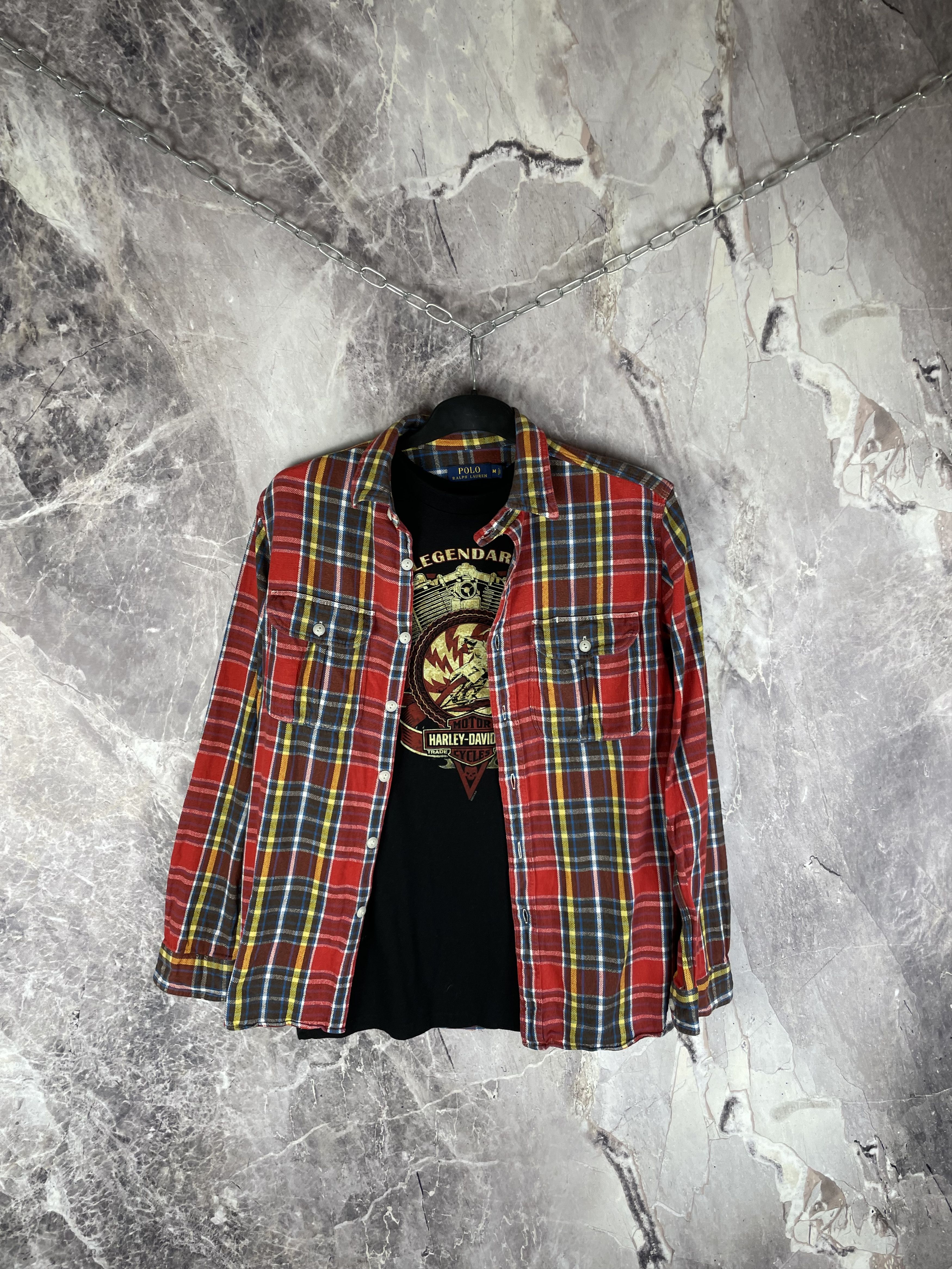 Polo Ralph Lauren Polo Ralph Lauren vintage flannel shirt y2k plaid Size US M / EU 48-50 / 2 - 2 Thumbnail