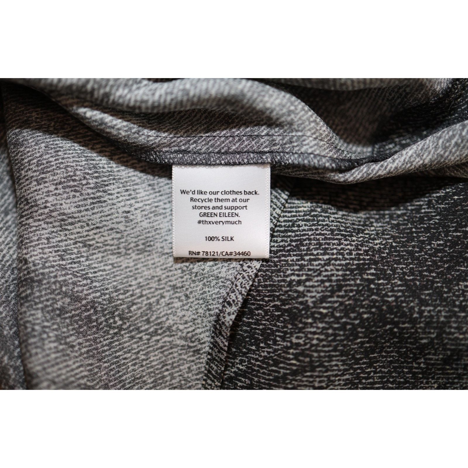 Eileen Fisher NWoT EILEEN FISHER 100% Silk Hazy Printed Tank Top Sz M $258 Size M / US 6-8 / IT 42-44 - 7 Thumbnail