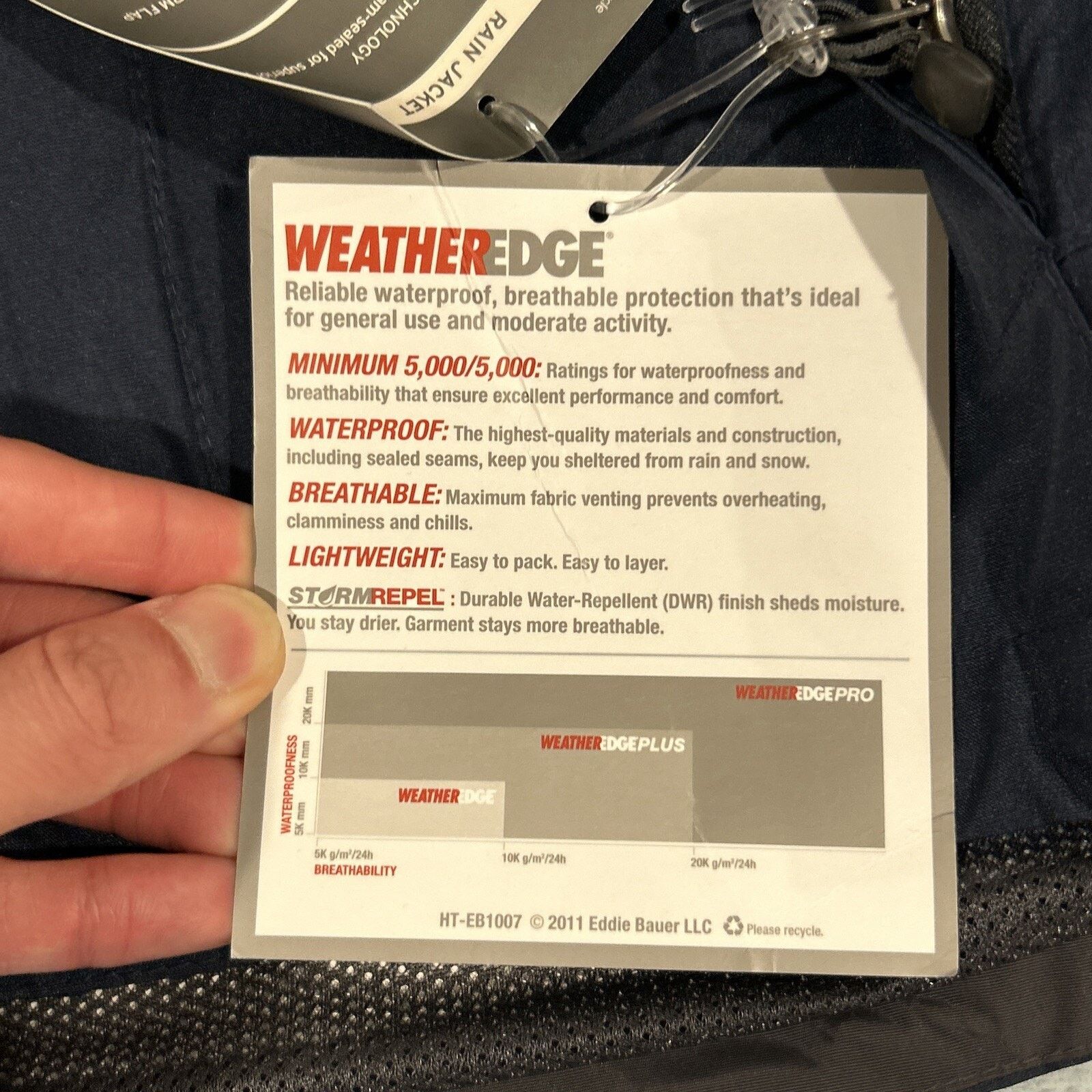 Eddie Bauer Goretex Parka WaterProof WeatherEdge Rain Jacket Mens Small Size US S / EU 44-46 / 1 - 5 Thumbnail