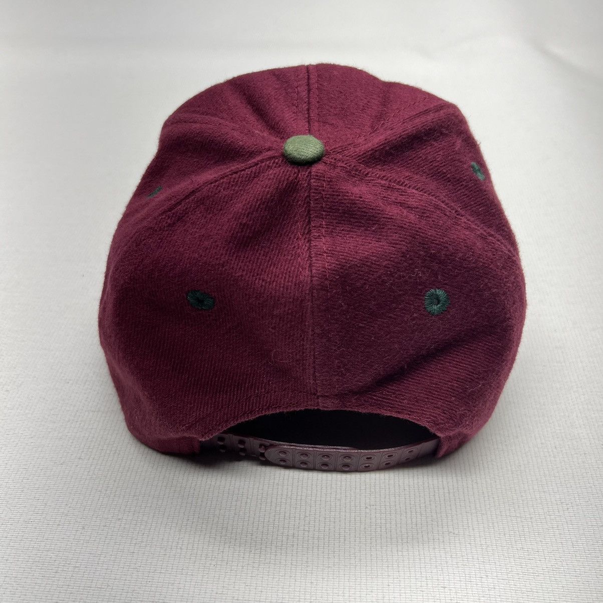 Caterpillar × Vintage Cat Caterpillar Hat Cap Red Green Snap Back Embroidered Size ONE SIZE - 7 Thumbnail