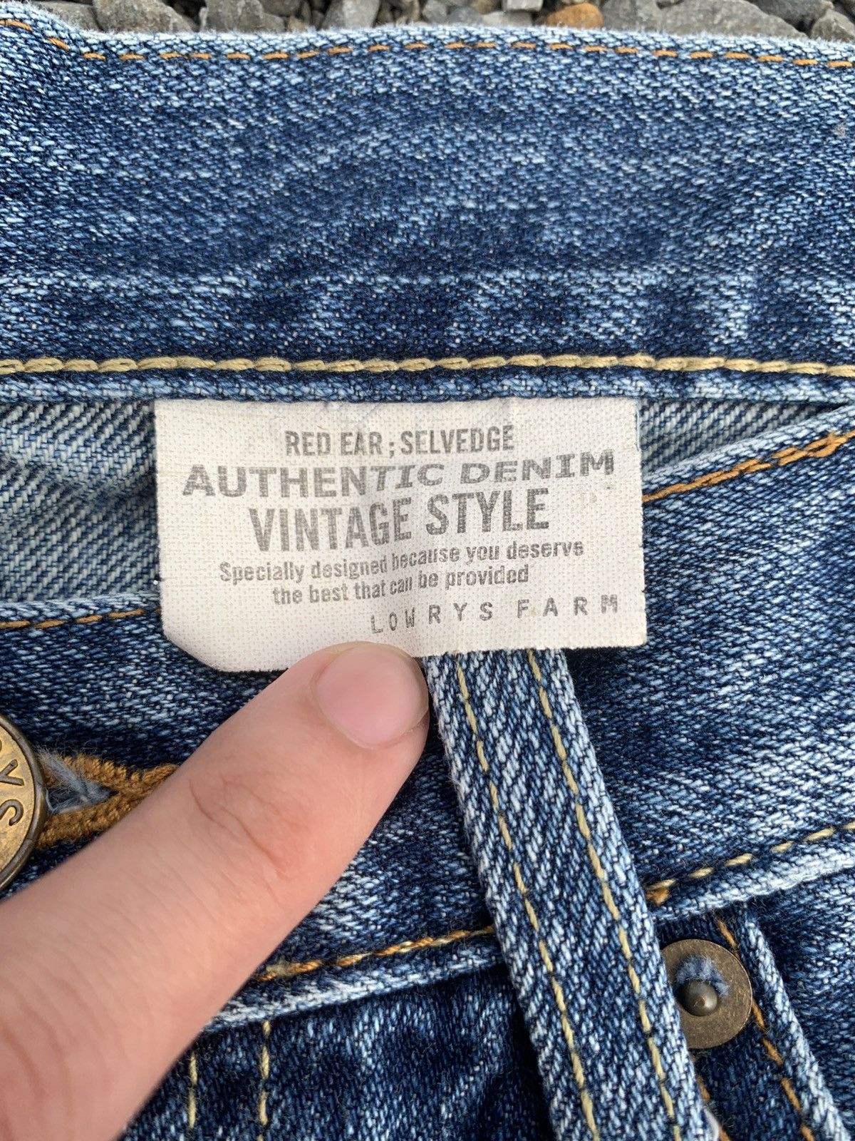 Kapital LOWRYS FARM RED EAR SELVEDGE JAPANESE DISTRESSED DENIM Size US 31 - 17 Thumbnail